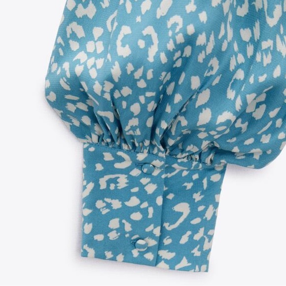 Zara Animal Print Blouse - Picture 4 of 8